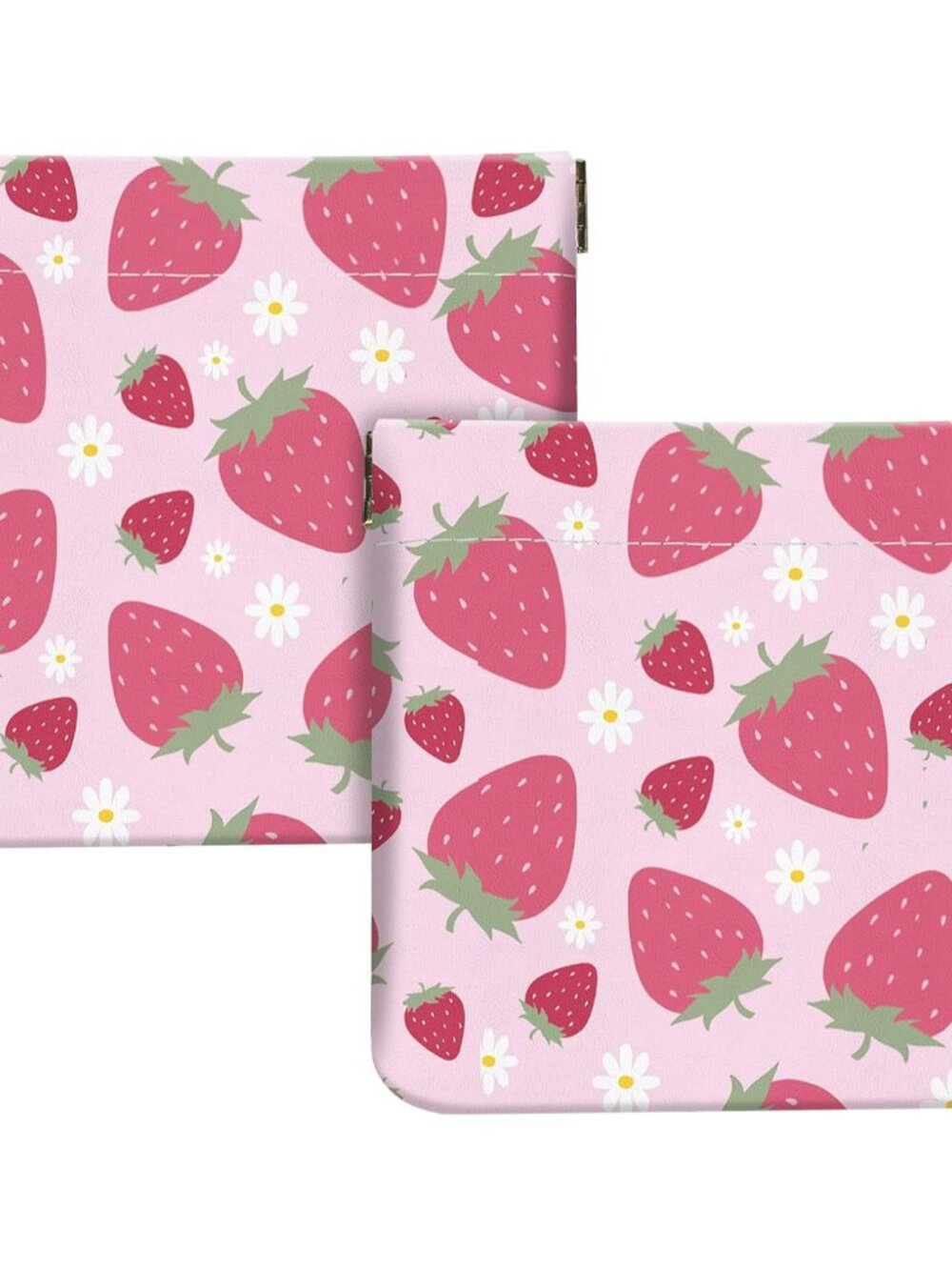 2Pcs PU Leather Small Squeeze Coin Purse Pouch Mini coin Bag Unique And Cute Wal